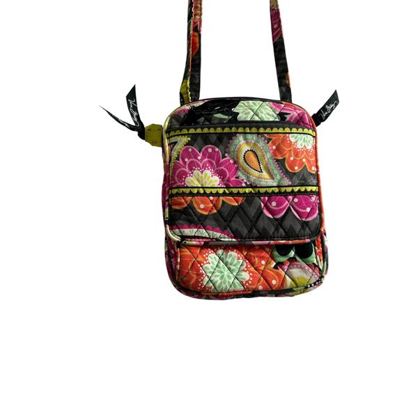 Vera‎ Bradley Quilted Crossbody Bag Floral Paisley Print Mini Hipster - Picture 4 of 9